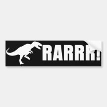 Dinosaurier RARRR! Auto Aufkleber