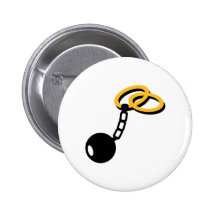 Dispositif d'accrochage de liens d'anneaux de mari badges