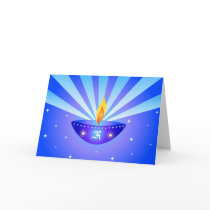 Diwali Lampe - Karte