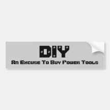 DIY eine Entschuldigung, zum der Power-Werkzeuge z Auto Aufkleber