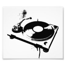 DJ-Turntable Fotodruck