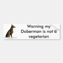 Dobermann-Autoaufkleber