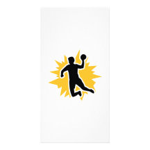 Dodgeball Spieler Foto Karten Vorlage