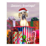 Dogge-Weihnachtsüberraschungs-Kitz UC Individuelle Einladungskarte
