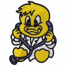 Doktor Duck Besticktes Polo Shirt