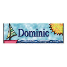 Dominic-Segelboot-Lesezeichen Visitenkartenvorlagen