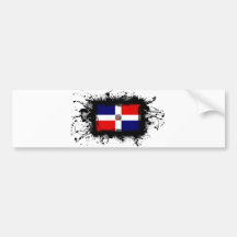 Dominikanische Republik-Flagge Autoaufkleber