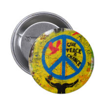 Donnez à paix une occasion badge avec épingle