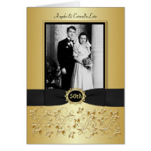 Double carte d'invitation d'anniversaire de photo 