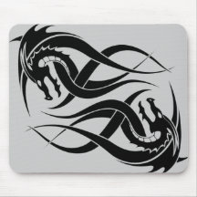 double mousepad de dragon tapis de souris