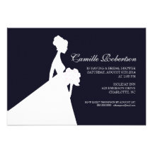 Douche nuptiale nuptiale |dblue2 de l'invitation |