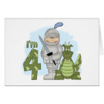 Drache-Ritter-4. Geburtstag Karten