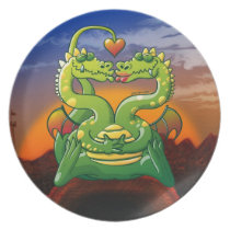 Drachen wütend in der Liebe teller