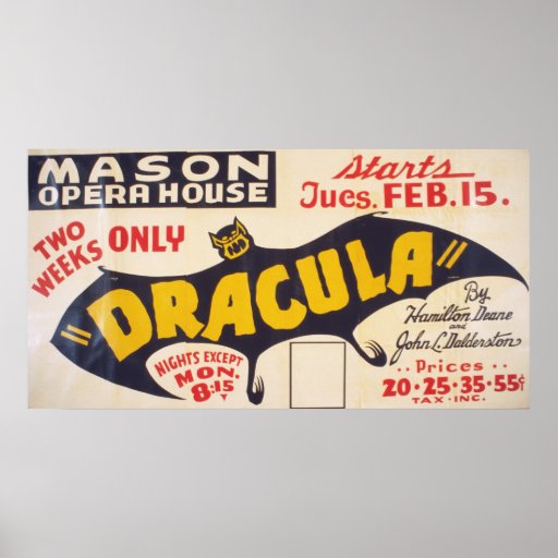 Dracula par Hamilton Deane Poster