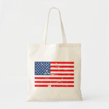 Drapeau affligé des Etats-Unis de style Sacs Fourre-tout