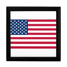 Drapeau américain boîte à bijoux