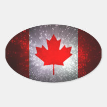Drapeau canadien adhésifs