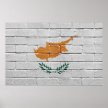Drapeau de la Chypre Posters