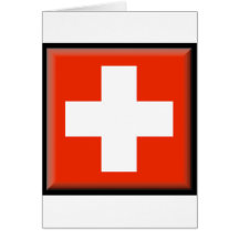 Drapeau de la Suisse Cartes De Vœux