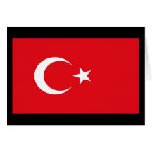 Drapeau de la Turquie Cartes De Vœux