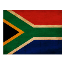 Drapeau de l'Afrique du Sud Cartes Postales