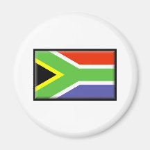 Drapeau de l'Afrique du Sud Aimant Pour Réfrigérateur