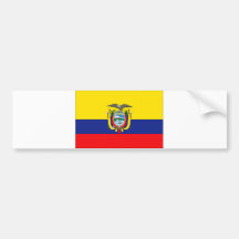 Drapeau de l'Equateur Adhésif Pour Voiture
