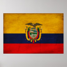 Drapeau de l'Equateur Affiches