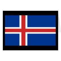 Drapeau de l'Islande Cartes De Vœux