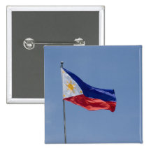 Drapeau de Philippines (2) Badge Avec Épingle