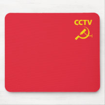 Drapeau de télévision en circuit fermé tapis de souris