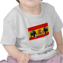 Drapeau de Toro de football de Furia Roja de La d' T-shirts