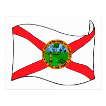 Drapeau d'état de la Floride Carte Postale