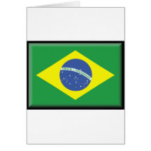 Drapeau du Brésil Cartes De Vœux