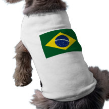 Drapeau du Brésil Manteaux Pour Chien