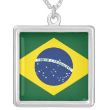 Drapeau du Brésil Pendentif Personnalisé