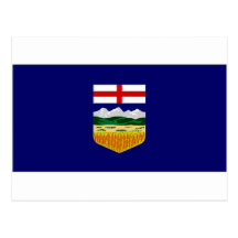 Drapeau du Canada Alberta Carte Postale