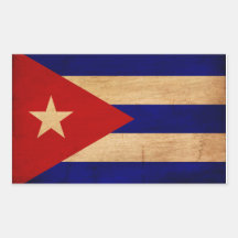 Drapeau du Cuba Stickers Rectangulaires