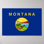 Drapeau du Montana Posters