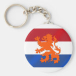 Drapeau effréné néerlandais de Pays-Bas de lion Porte-clefs