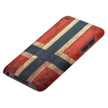 Drapeau en bois de la Norvège Coques iPod Touch