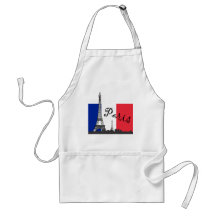 Drapeau français et Tour Eiffel Tablier