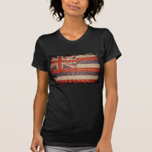Drapeau grunge frais d'Hawaï T-shirt