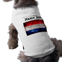 Drapeau néerlandais tee-shirts pour toutous