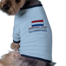 Drapeau néerlandais tee-shirts pour animaux domestiques