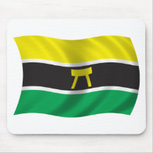 Drapeau onduleux d'Ashanti Tapis De Souris