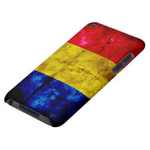 Drapeau patiné de la Roumanie Coques iPod Case-Mate