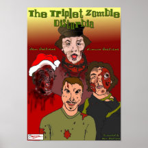 Dreiergruppe-Zombie Disturbia Plakat