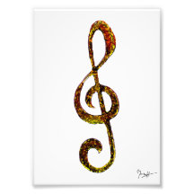 Dreifacher Clef-Kunst - Hand geschnitzt und digita Kunst Fotos