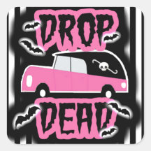 Drop Dead Hearse Sticker